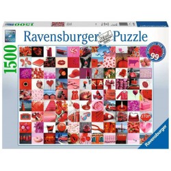 Puzzle Ravensburger de 1500 piezas 99 Cosas bellas en rojo