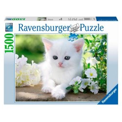 Puzzle Ravensburger de 1500 piezas Gatito blanco