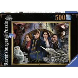 Puzzle Ravensburger de 500 piezas Animales fantásticos: el crimen de Grindelwald