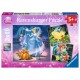 Puzzle Ravensburger de 3x49 piezas. Blancanieves, Cenicienta, La sirenita.