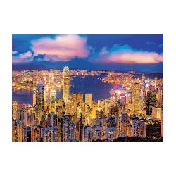 Puzzle Educa 1000 piezas Neón. Hong Kong