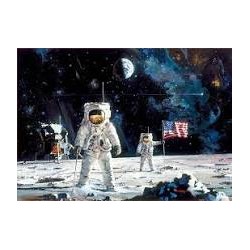 Puzzle Educa 1000 piezas. Hombre en la luna