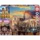 Puzzle Educa 100 piezas Collage de Notre Dame