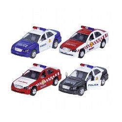 Coche de policia y camión de bomberos con sonido y luces