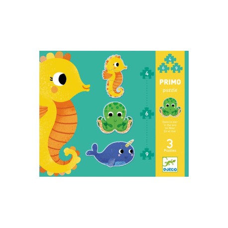 PUZLE EVOLUTIVO EN EL MAR 9-6-4 PZAS. DJ