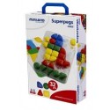 Superpegs. Maletín con Placa + 4 Modelos de Cartón + 32 Pinchos Gigantes 2 a 5 Años