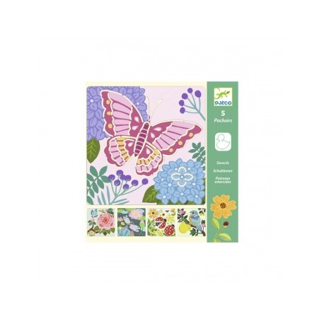 Plantillas alas en el  jardín