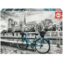 Puzzle Educa 500 piezas. Bicicleta junto a Notre Dame