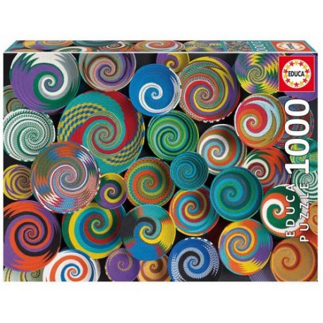 Puzzle Educa Cestas Africanas de 1000 Piezas