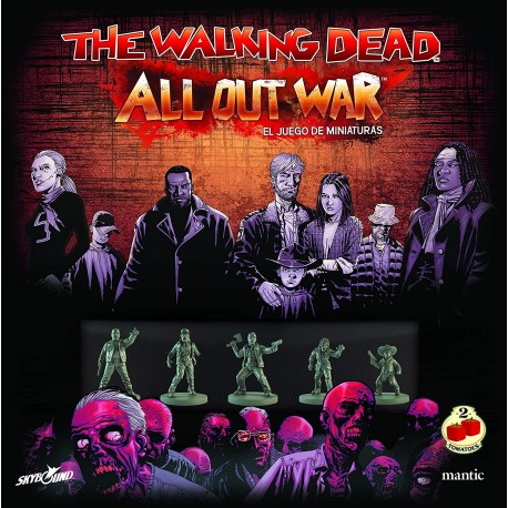 The walking dead. All out war. El juego de miniaturas