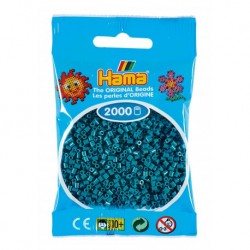 Hama beads Midi azul petróleo Mil piezas