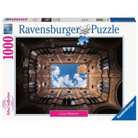 Puzzle Ravensburger de 1000 piezas Palacio Cortile del Podestá, Siena