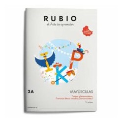 Rubio. El arte de aprender (con divertidas pegatinas). MAYÚSCULAS 2A