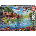 PUZZLE  DE EDUCA CASITA EN EL LAGO 5000PZ