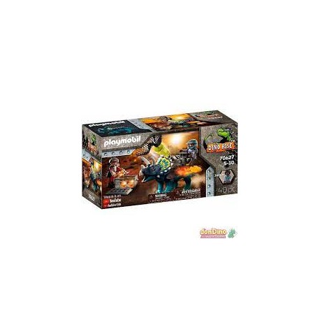 Playmobil Dino Rise Triceratops: Disturbios por las Piedras Legendarias - 70627