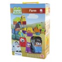 Miniland- Super Blocks: Farm 38pc Juegp de construcción con Bloques de la Granja. (32339)