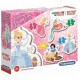 PUZZLE DE PRINCESAS DISNEY 3 6 9 12