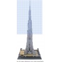 WANGE 4222-Burj al Khalifa en el edificio de Dubai-595pcs