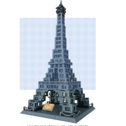 WANGE Torre Eiffel. Modelo de Arquitectura para armar con bloques de construcción