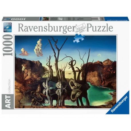 Puzzle Ravensburger Cisnes Que Se Reflejan Como Elefantes 1000 P