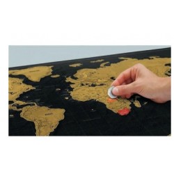Mapa del mundo para rascar Mapa del mundo para rascar 88 x 52 cm. Presentado en tubo de cartón