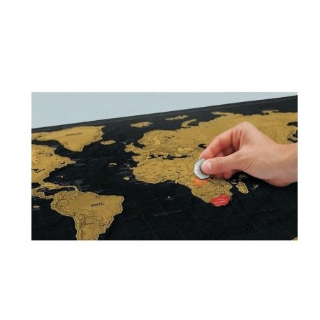 Mapa del mundo para rascar Mapa del mundo para rascar 88 x 52 cm. Presentado en tubo de cartón