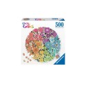 Puzzle Ravensburger Circular Flores de 500 Piezas