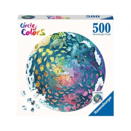 Puzzle Ravensburger Circular Océano de 500 Piezas