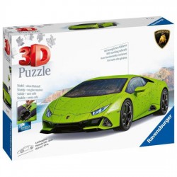 Puzzle 3D Ravensburger Lamborghini Huracan Evo Verde 108 Pzs