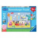 Ravensburger Puzzles 2x12 P - Las Aventuras De Peppa Pig