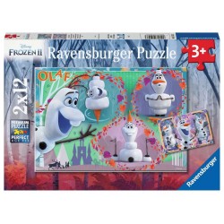 Puzzle Ravensburger Frozen Olaf de 2x12 Piezas