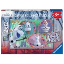 Puzzle Ravensburger Frozen Olaf de 2x12 Piezas