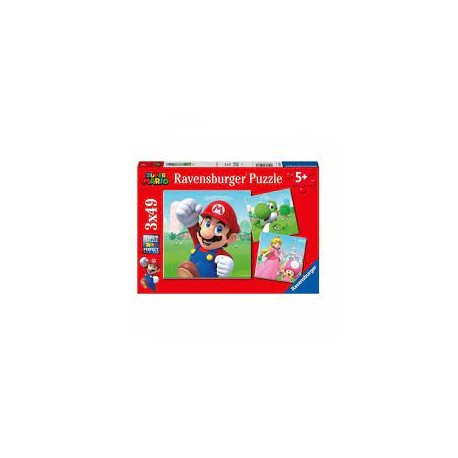 Puzzle Ravensburger Super Mario de 3x49 Piezas