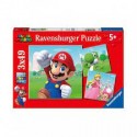 Puzzle Ravensburger Super Mario de 3x49 Piezas