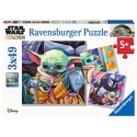 Puzzle Ravensburger The Mandalorian Momentos Grogu de 3x49 Pzs