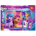 Puzzle Ravensburger My Little Pony de 3x49 Piezas
