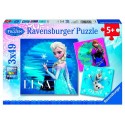 Puzzle Ravensburger Frozen Elsa, Anna y Olaf 3x49 Pie