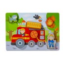 Haba Puzzle con forma de camión de bomberos