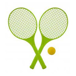 Juego de raquetas de Miniland en color con pelota