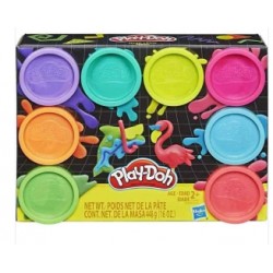Play Doh Pack 8 botes. Neón
