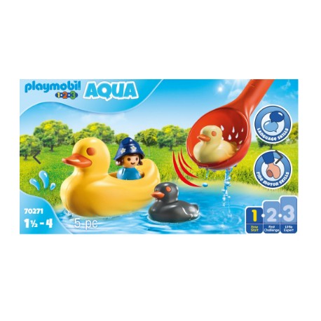 Playmobil Aqua 1.2.3 Familia De Patitos