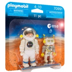 Playmobil Duo Pack astronauta esa y Robert