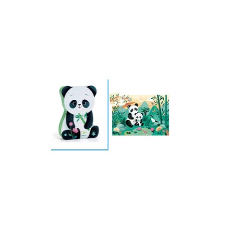 P. Silueta Leo el panda - 24 piezas -