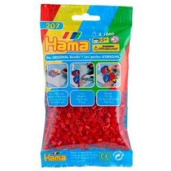 Hama beads Midi rojo. Mil piezas