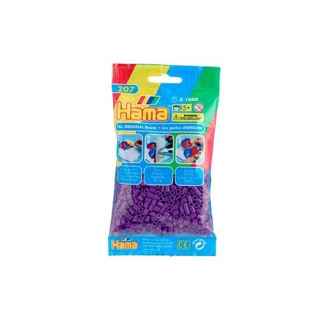 Hama beads Midi violeta, Mil piezas
