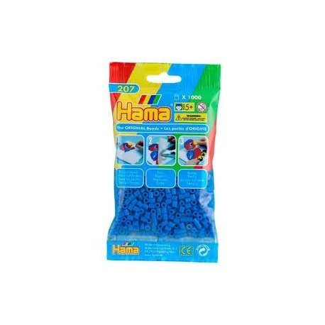 Hama beads Midi azul claro. Mil piezas