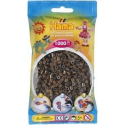 Hama beads Midi marrón. Mil piezas