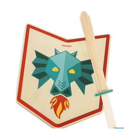 SET DE CABALLERO - ESPADA Y ESCUDO: DRAGÓN