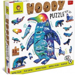 Puzzle de madera  Woody ANIMALES POLARES