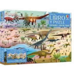 Dinosaurios - Línea del tiempo (Libro y puzle)300 PIEZAS